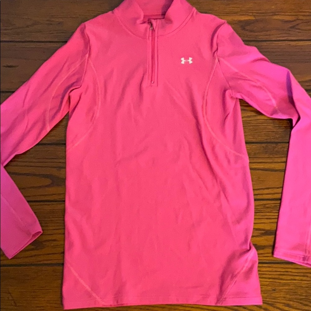Women’s Pink Under Armour base layer top